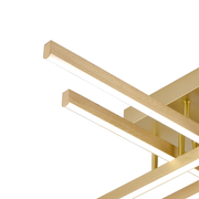 Lustre LED avec télécommande LINEX, 53W, lumière 3000K/4000K/6000K, variable, doré