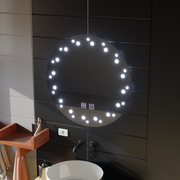 Miroir LED Tactile Ivoire Système Anti-buée 70X70cm