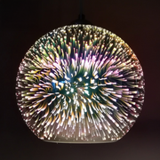 Suspension en verre 3D, OTTICA, Ø20cm, 1xE27, hauteur réglable, verre et métal