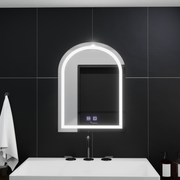 Miroir LED arqué 60x80cm, Arco Touch, système anti-buée, intensité variable