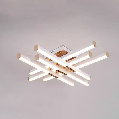 Lustre LED avec télécommande LT178/6WH, 84W, 6 éléments, lumière froide/chaude/neutre, variable, blanc