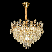 Lustre en cristal CC6705/500GD 9x E14, diamètre 50 cm, or brillant, hauteur réglable