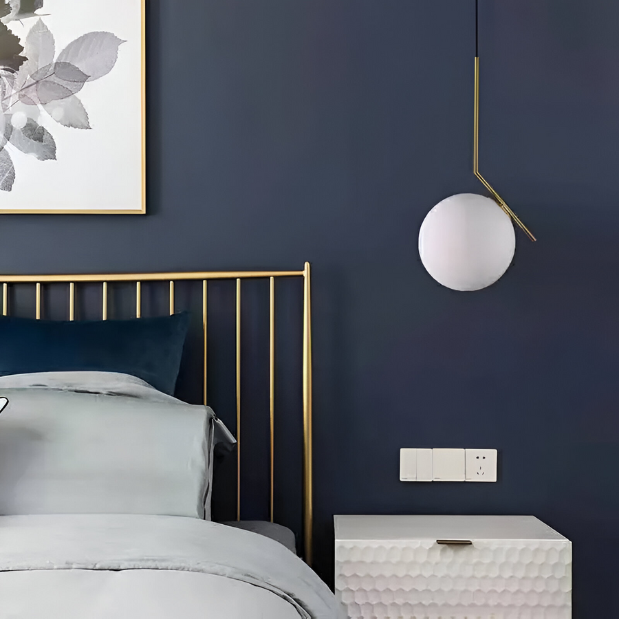 LOFT Haven Lustre, 1x E27, Blanc Doré, Métal, Hauteur Réglable, Moderne