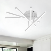 Lustre LED télécommandé GIO, 68 W, 5 éléments, lumière froide/froide/neutre, intensité variable, blanc