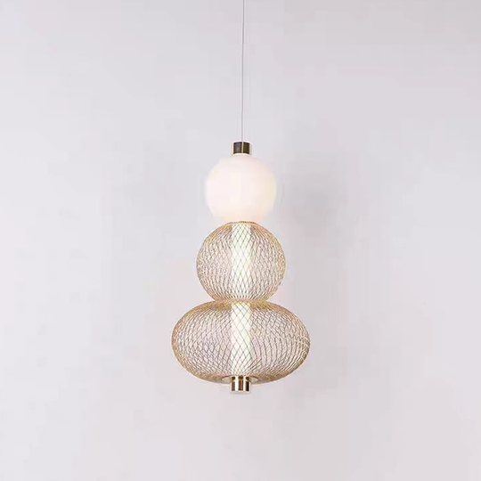 Lustre LED suspendu LM550/3GD, 12W, lumière 3000/4000/6000K, lustres modernes dorés titre par défaut Alessandro Design