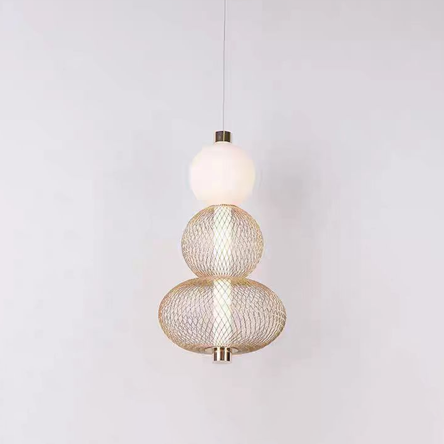 Lustre LED suspendu LM550/3GD, 12W, Lumière 3000/4000/6000K, Or