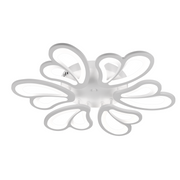 Lustre LED avec télécommande BLOSSOM 78W, 6 pétales, Diamètre 60cm, Lumière Froide/Chaude/Neutre, Dimmable, Blanc