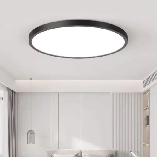 Plafonnier LED SOLIS 47cm 48W Lumière Froide Noir