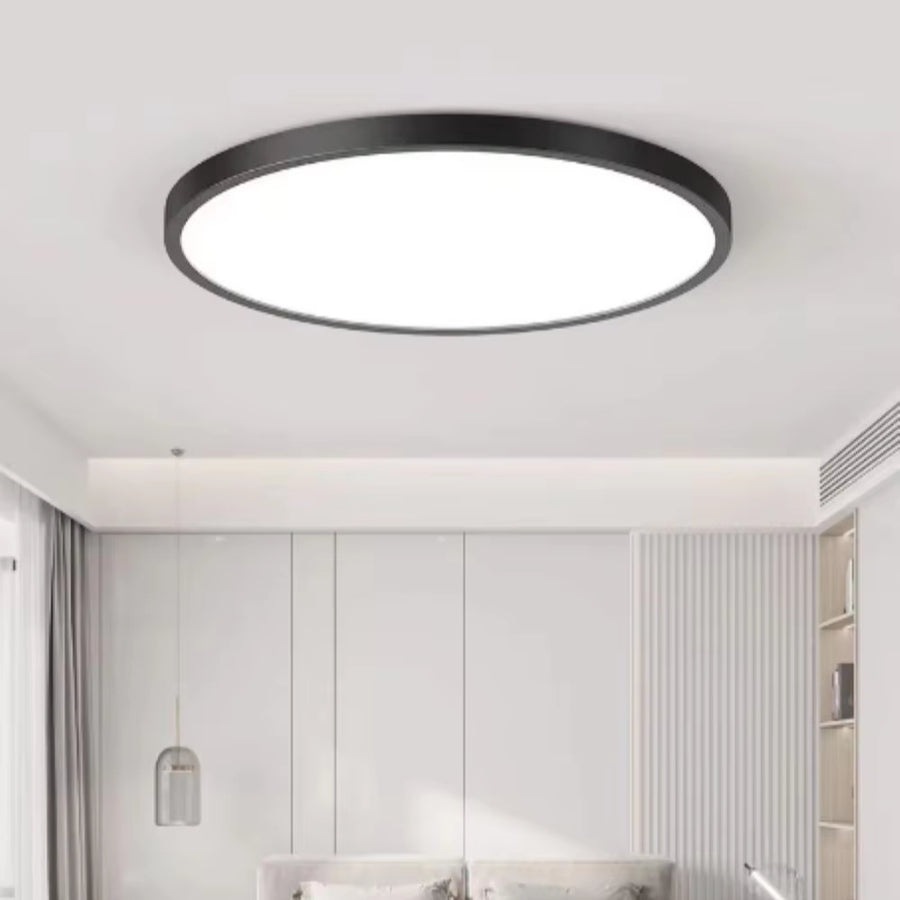 Plafonnier LED SOLIS 47cm 48W Lumière Froide Noir