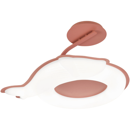 Lustre LED 8058PK, 60W, Acrylique Rose, Lumière 3000K/4000K/6000K