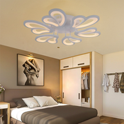 Lustre LED avec télécommande BLOSSOM 78W, 6 pétales, Diamètre 60cm, Lumière Froide/Chaude/Neutre, Dimmable, Blanc