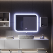 CLARIVO Miroir LED Rectangulaire, 80X60cm, Tactile, Système Antibuée