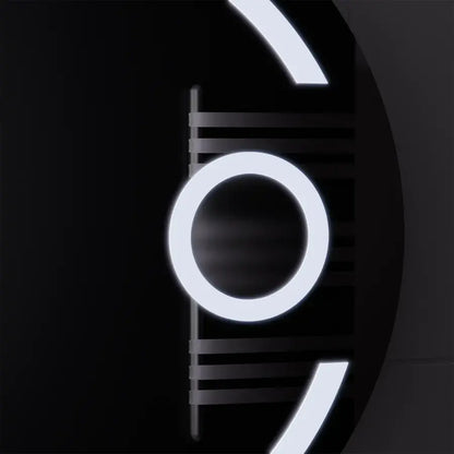 Miroir rond LED, 60 cm, Visio MotionGlow Marcello, système anti-buée, horloge et thermomètre, loupe cosmétique, intensité variable