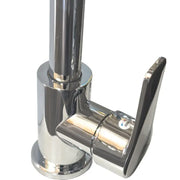 Robinet de cuisine en acier inoxydable, chromé, bec rotatif, haut WH207