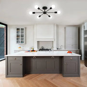 Lustre noir Mikkos 6XE27