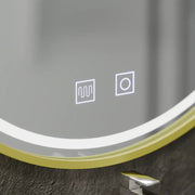 Miroir LED rond, 60 cm, Glanz Touch, système anti-buée, intensité variable