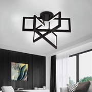 Lustre LED avec télécommande 72W, 3 éléments, Lumière froide/chaude/neutre, Dimmable, Noir, LT750/3BK