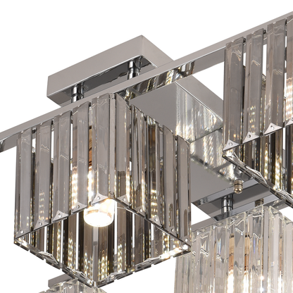 Lustre géorgien, LC115/6, 6x E27, Chrome, Métal