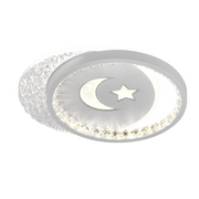 PERU Lustre LED 34W, 2 Cercles, Lumière Froide/Chaude/Neutre, Blanc