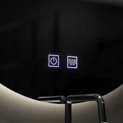 Miroir LED Semiluna 54x60, Arcana Touch, système anti-buée, variable