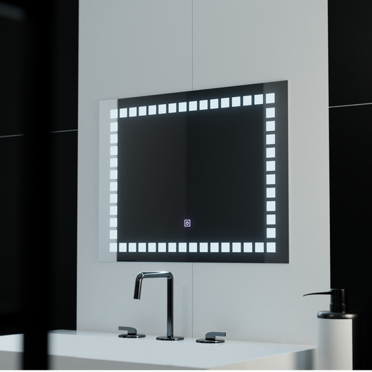 Miroir LED rectangulaire, 80x60cm, Grid Light Basic Touch Mirrors Korman C Default Title Alessandro Design