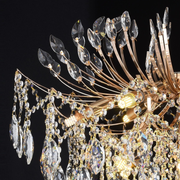 Lustre en cristal CC9313/12FGD, 12x E14, diamètre 49 cm, doré