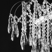 Lustre en cristal CC9324/5CH, 5x E14, diamètre 48 cm, chromé