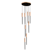 Lustre LED en cristal 22 W, lumière chaude/neutre/froide, diamètre 25 cm doré CM511/H150XW35