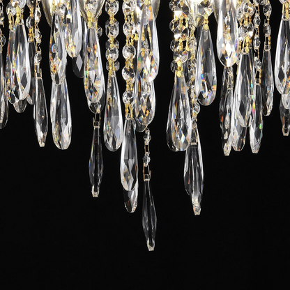 Lustre en cristal CC9221/5FGD, 5x E14, diamètre 48 cm, or brillant