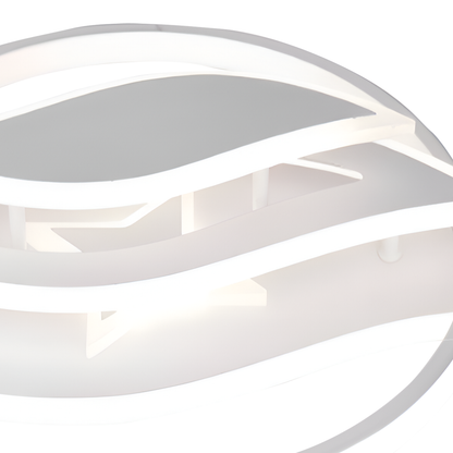 Lustre LED avec télécommande JARRIA 52W, Lumière Froid/Chaud/Neutre/RVB, Dimmable, Blanc