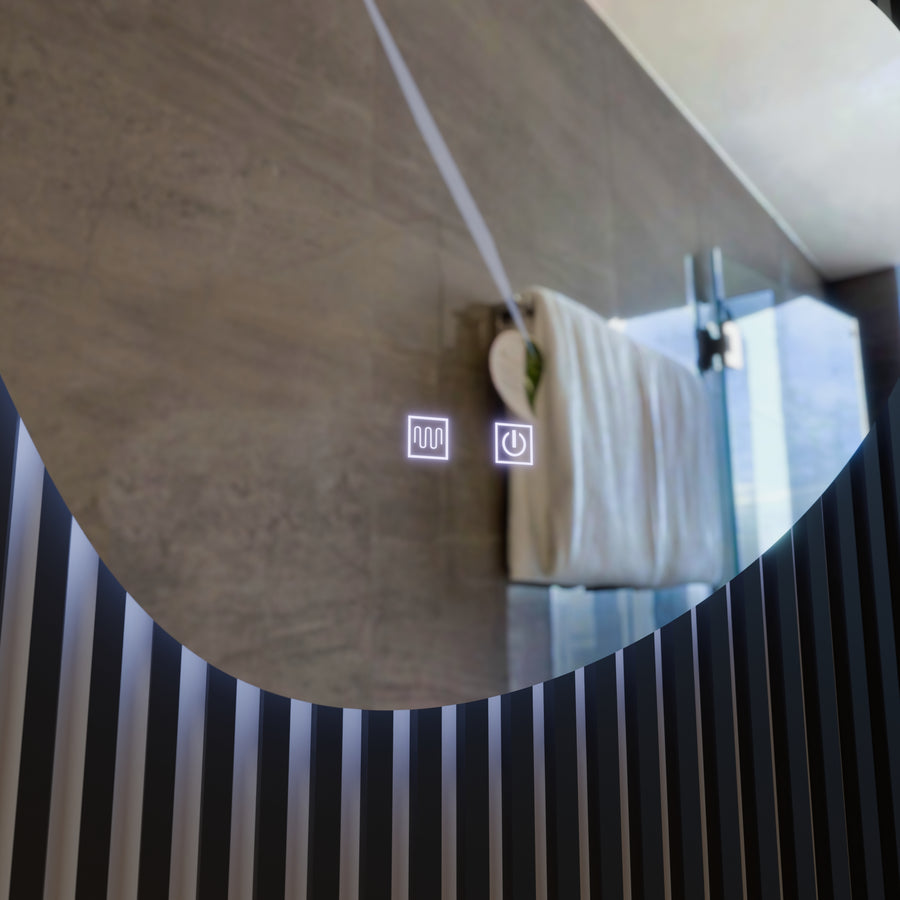 Miroir LED Tactile Avonita Système Antibuée 87X70cm, E83S/87X70