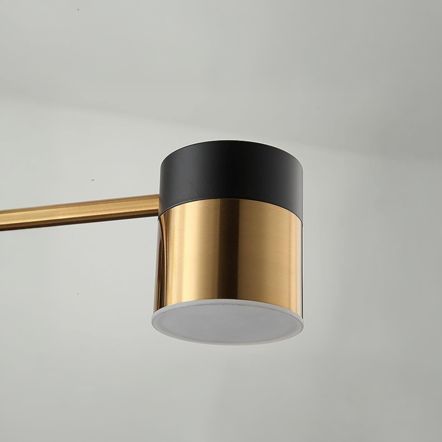 Lustre LED Palius 48W Noir, 4 Bras