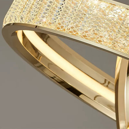 Lustre en cristal, Kensington Magno, 111W, Or, 2 éléments, Hauteur réglable, Lumière Chaude/Froide/Neutre