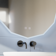 Miroir LED rond, 80 cm, VIVO Touch, système anti-buée, intensité variable