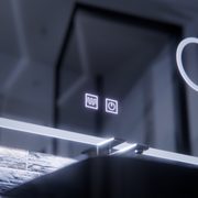 Miroir LED E30S/65X45, fonction tactile et anti-buée, lumière cosmétique, 65x45cm, lumière froide 6000K