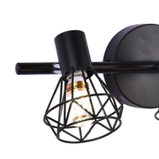 Lustre avec abat-jour, GRACIE, LC365/3BK, Diamant, 3XE14, Noir