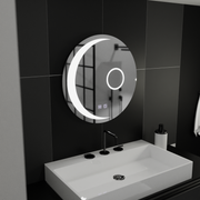 Miroir rond LED, 80 cm, Orbis Touch, système anti-buée, intensité variable, E31S/80X80