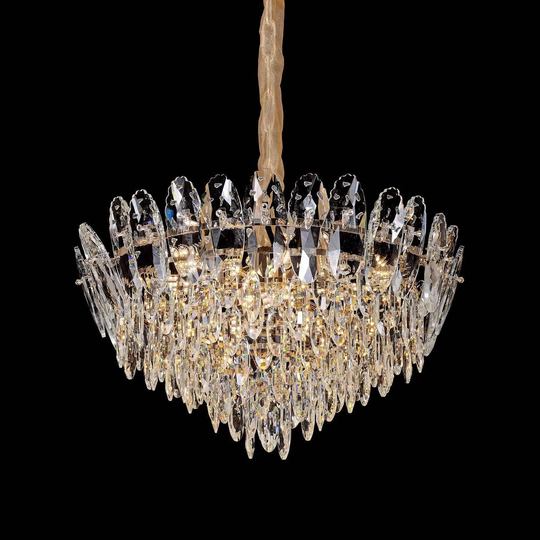 Lustre en cristal, AURELIUS Magno, 11xE14, diamètre 60 cm, or brillant, hauteur réglable, lustres en métal et cristal Default Title Alessandro Design