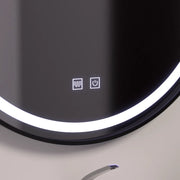 Miroir rond LED 60 cm, Lucea Touch, système anti-buée, intensité variable