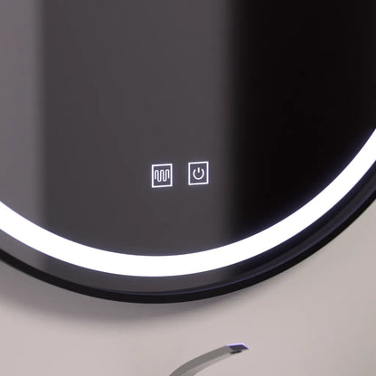 Miroir rond LED 60 cm, Lucea Touch, système anti-buée, intensité variable