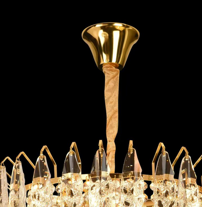 Lustre en cristal CC6687/500GD 9x E14, diamètre 50 cm, or brillant, hauteur réglable