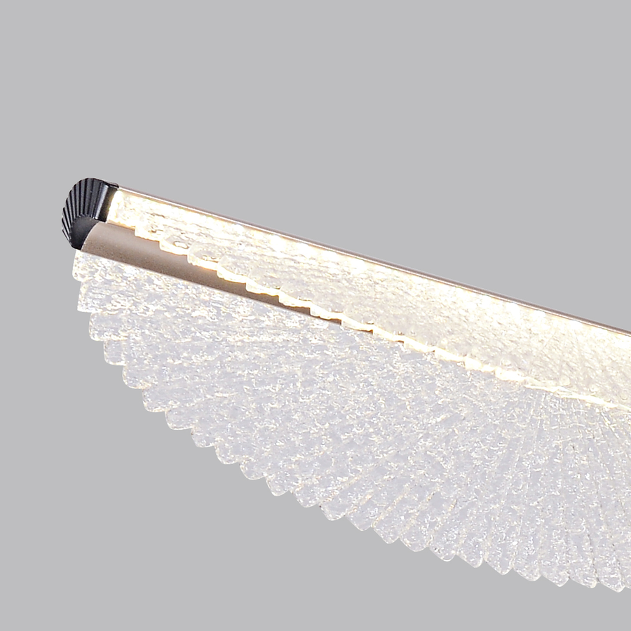 Lustre LED avec télécommande TULLIO 67W, 6 pétales, lumière froide/chaude/neutre, variable, noir