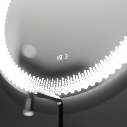 Miroir rond LED, 60 cm, Corona Touch, système anti-buée, intensité variable