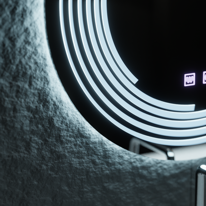 Miroir LED rond, 60 cm, Lira Touch, système anti-buée, intensité variable