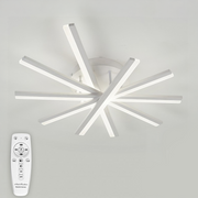 Lustre LED avec télécommande ZOE, 67W, Lumière Froide/Chaude/Neutre, Gradable, Blanc