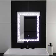 Miroir LED rectangulaire, 60x80cm, Deco Frame Basic Touch