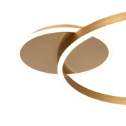 Lustre LED avec télécommande RINOVA 34W, Lumière Froide/Chaude/Neutre, Dimmable, Or Brillant