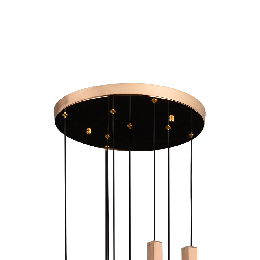 Lustre LED en cristal 22 W, lumière chaude/neutre/froide, diamètre 25 cm doré CM511/H150XW35