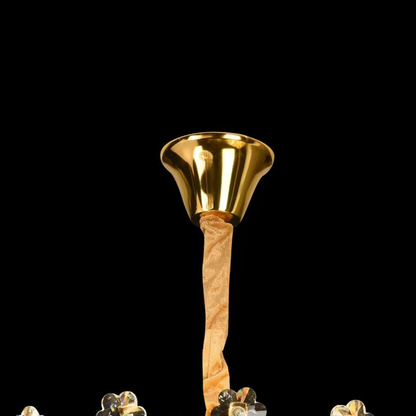 Lustre en cristal CC6705/500GD 9x E14, diamètre 50 cm, or brillant, hauteur réglable