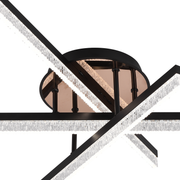 Lustre LED avec télécommande LT179/3BK, 41W, 3 éléments, lumière froide/chaude/neutre, variable, noir